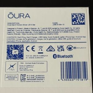 Oura Gen3 Horizon Ring in Silver